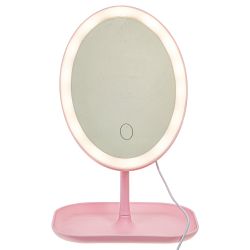 GAEM Зеркало настольное (подсветка, USB), L18 W14 H29 см