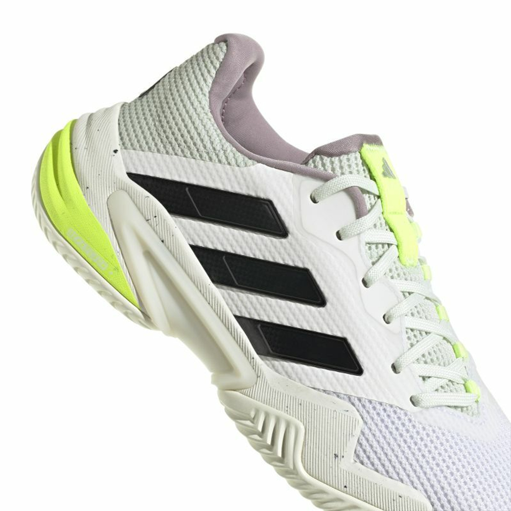 Женские теннисные кроссовки Adidas Barricade 13 - cloud white/core black/crystal jade