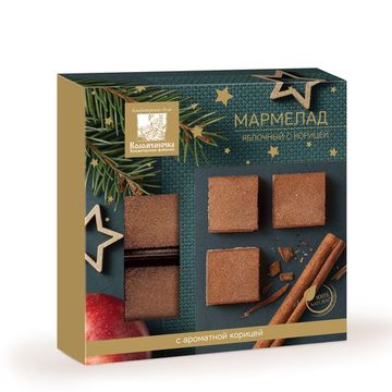Мармелад Яблочный с корицей, 110 гр, Новогодний