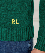Льняный свитер POLO RALPH LAUREN - зеленый(710961155)