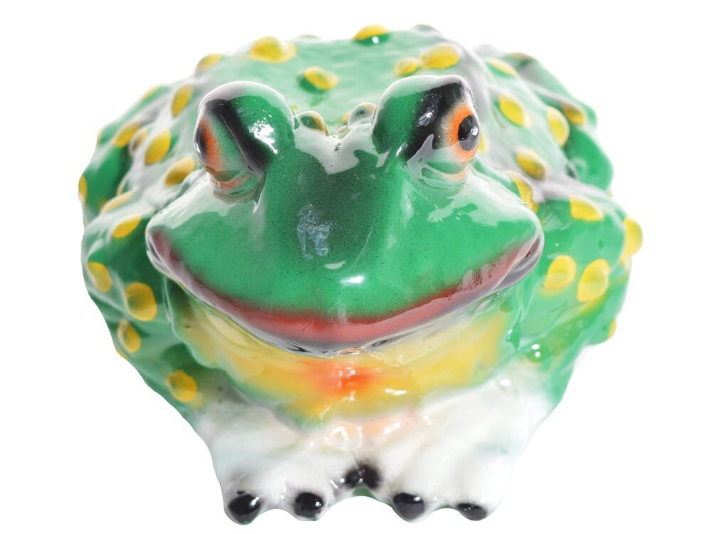 Фигура садовая Жаба малая глянец 17см