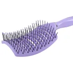 Расческа для волос скелетная, 24,5х7 см, продувная, фиолетовая/черная, MONTE VITA (МОНТЕ ВИТА), 457421