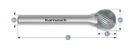 Борфреза Karnasch форма E (овал), твердосплавная