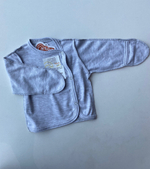 Распашонка на кнопках с запахом ШН с царапками 5469 (Цвет: тёмно-синий, Размер: 56)