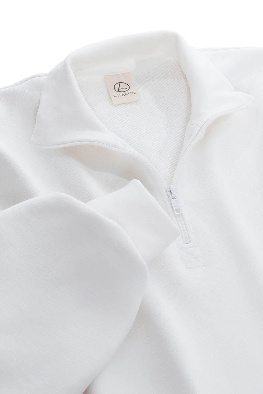 Свитшот на короткой молнии Белый
