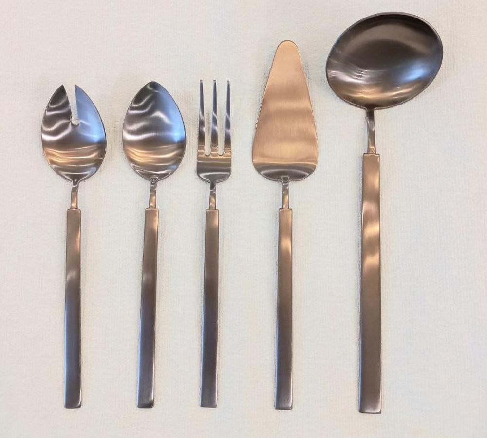 Набор столовых приборов 5шт Herdmar Vintage шоколадный матовый