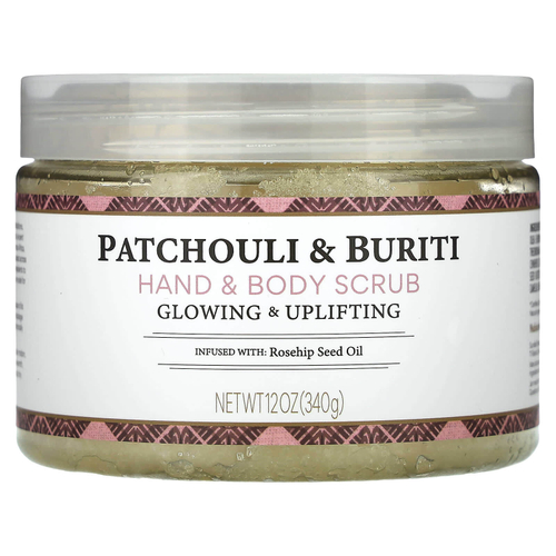 Nubian Heritage, Скраб для рук и тела, пачули и бурити, 12 унц. (340 г)