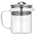 Rishi Tea, Simple Brew ™, заварочный чайник из боросиликатного стекла, 400 мл (13,5 жидк. Унции)