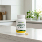 NaturesPlus, биотин и фолат длительного высвобождения, 30 таблеток