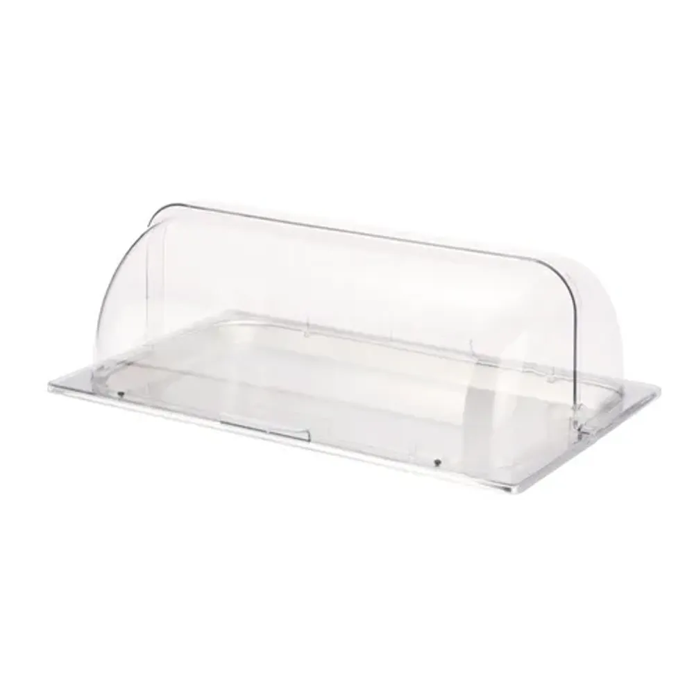 Поднос для выкладки 53*32,5*19 см нерж. с пласт. Roll-top крышкой SUNNEX