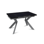 Стол раскладной Bridge (120+30+30), керамика матовая Black Gold