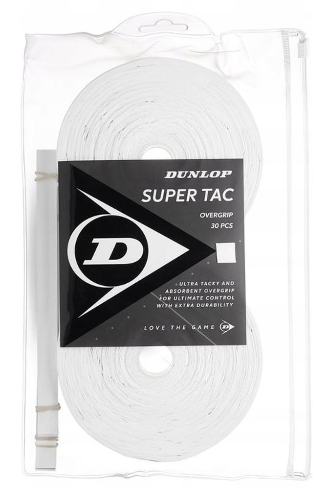 Теннисные намотки Dunlop Super Tac 30P - white
