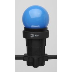 Лампочка светодиодная ЭРА STD ERABL45-E27 E27 / E27 1Вт шар синий для белт-лайт | Профессиональное праздничное и новогоднее освещение