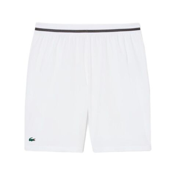 Мужские теннисные шорты Lacoste Tennis X Novak Djokovic - white/buffalo