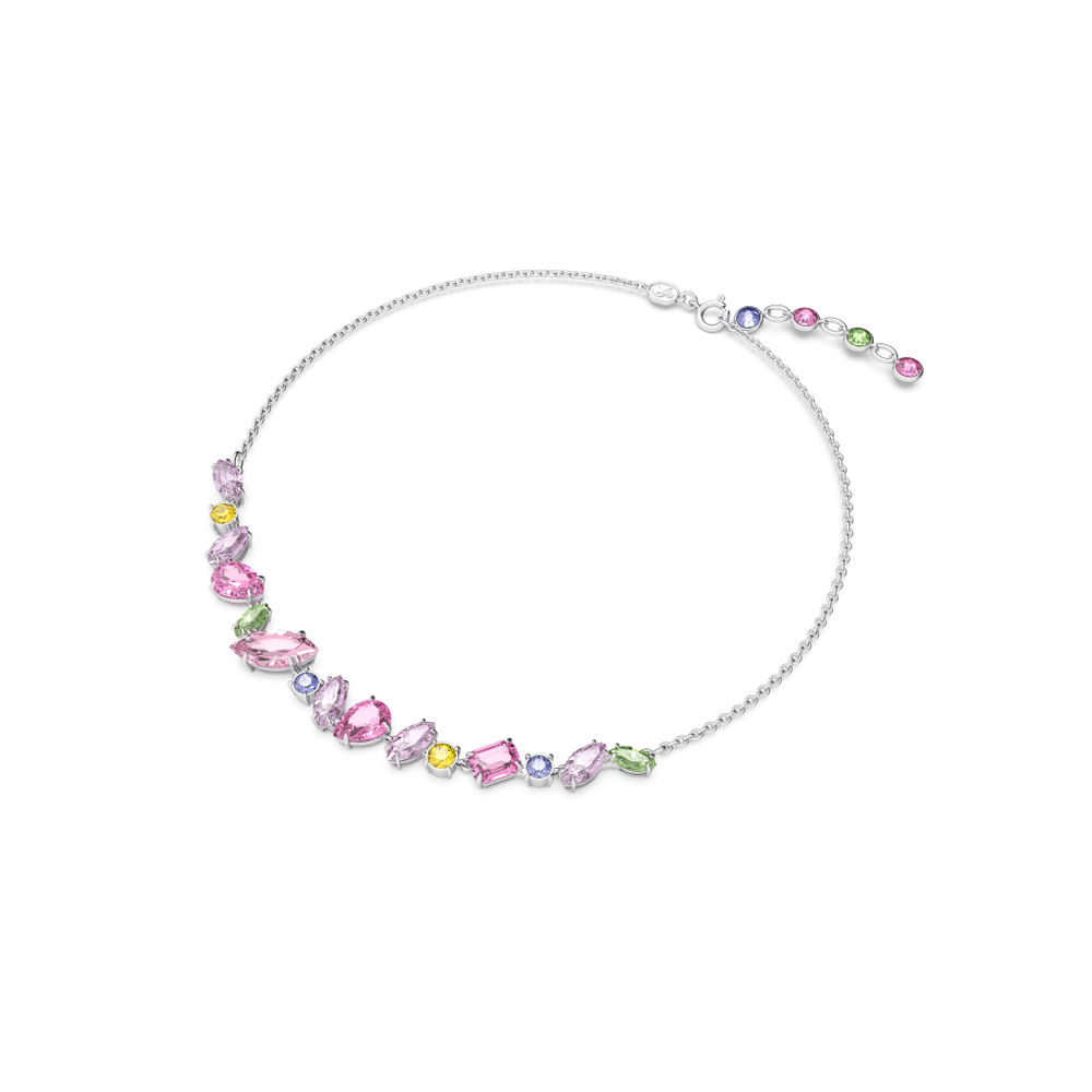 GEMA:NECKLACE MINI FRONTAL PINK/RHS