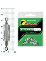 Груз с вертлюгом для рыбалки AQUA SY-6003