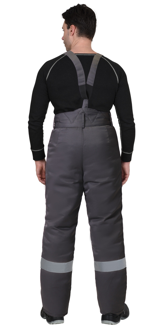 Брюки зимние универсальные тёмно-серые с СОП, тк. Гретта