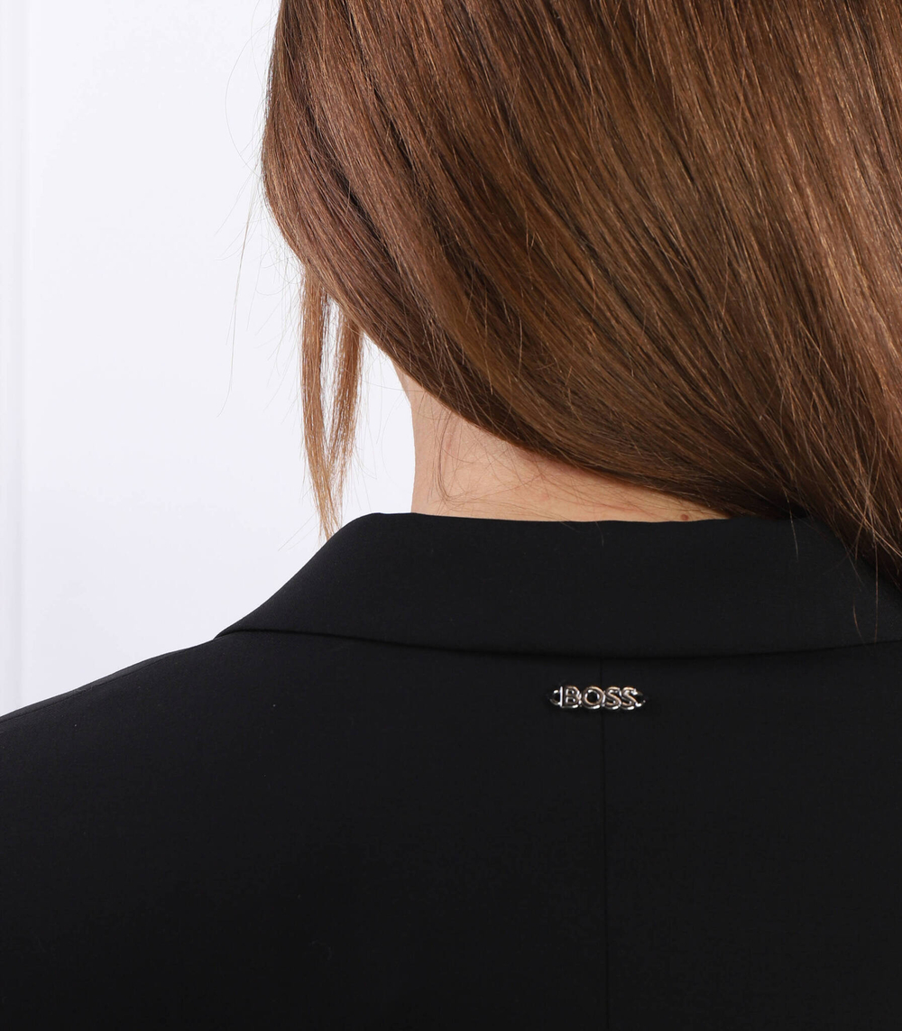 хлопковый пиджак juleah BOSS BLACK - черный(50490035)