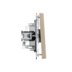 ARTGALLERY 1-клавишный ВЫКЛЮЧАТЕЛЬ, 10АХ, механизм, быстрозажим. клем., ПЕСОЧНЫЙ