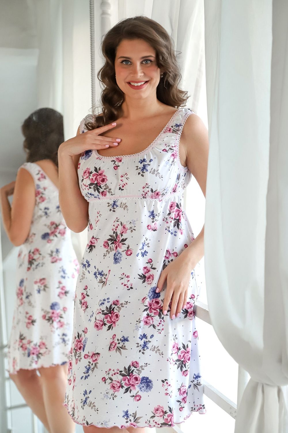 Ночная сорочка Татьяна Виотекс МАЛИНОВЫЙ