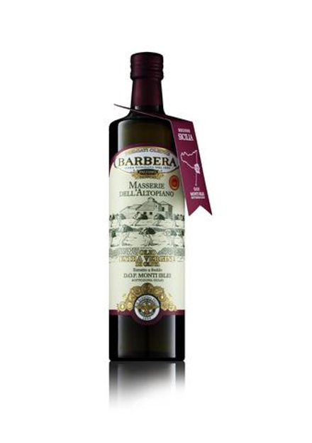 Оливковое масло BARBERA "MASSERIE  dell`ALTOPIANA", D.O.P. Monti Iblei, Extra Virgin 750 мл, Италия