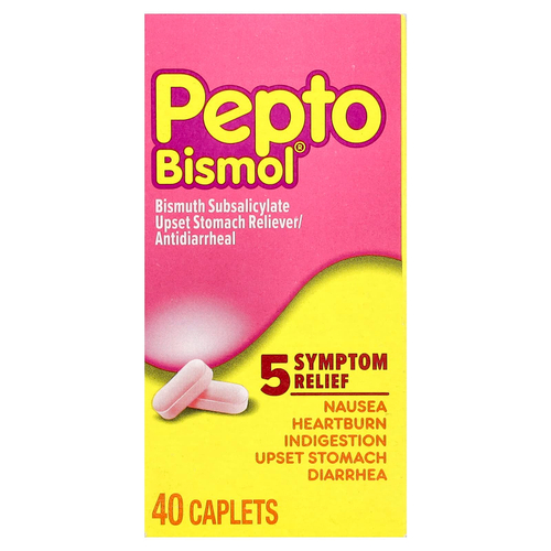 Pepto Bismol, субсалицилат висмута, 40 капсул (131 мг в 1 капсуле)