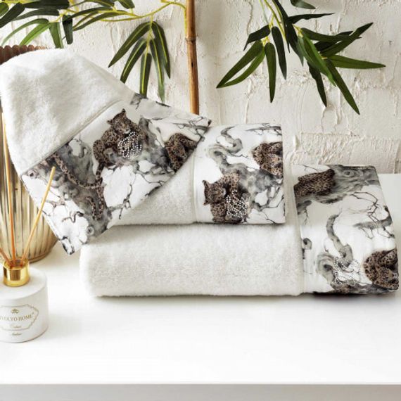 Набор полотенец Salome 3 предмета + ароматизатор TIVOLYO HOME