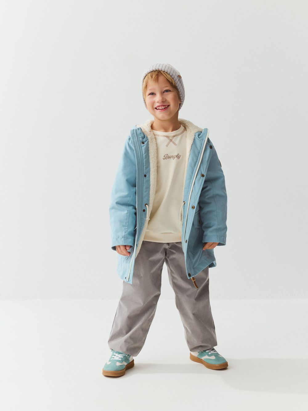 Парка демисезонная на меху "Голубой камень"