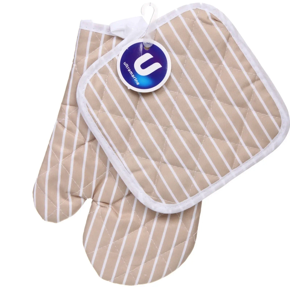 Прихватка в наборе варежкой «Патио», цвет бежевый