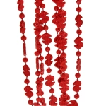 Бусы на ёлку 1,5м «Доллары» 1,2см, Красный