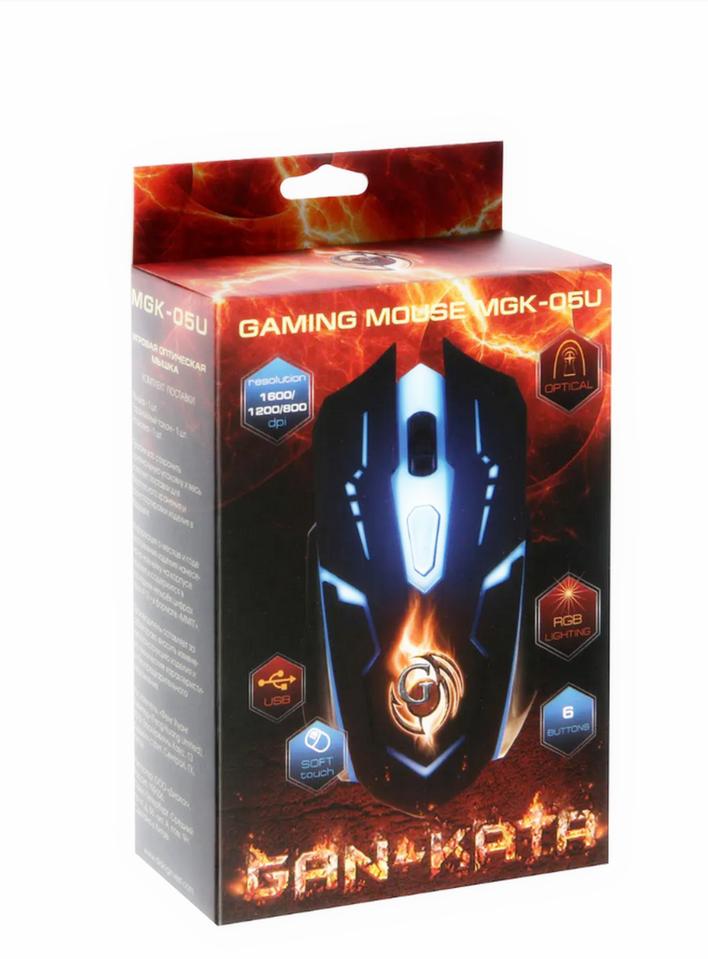 Мышь проводная игровая Dialog Gan-Kata MGK-05U