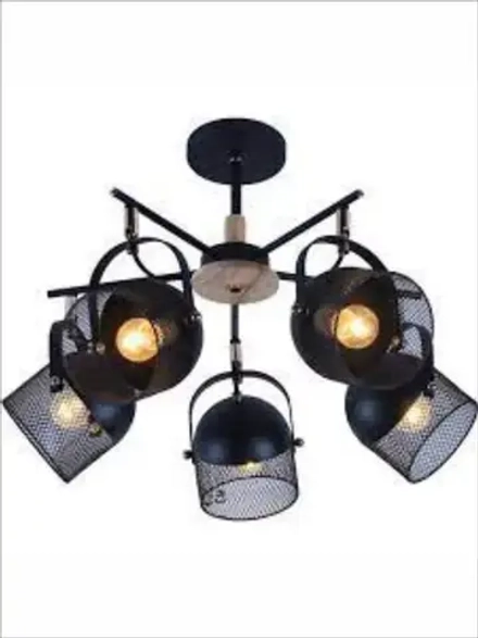 Люстра потолочная WARDEN  E27*5*60W черный