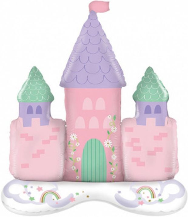 Шар-фигура, Замок принцессы, на подставке (Falali) 34"/86 см ВОЗДУХ