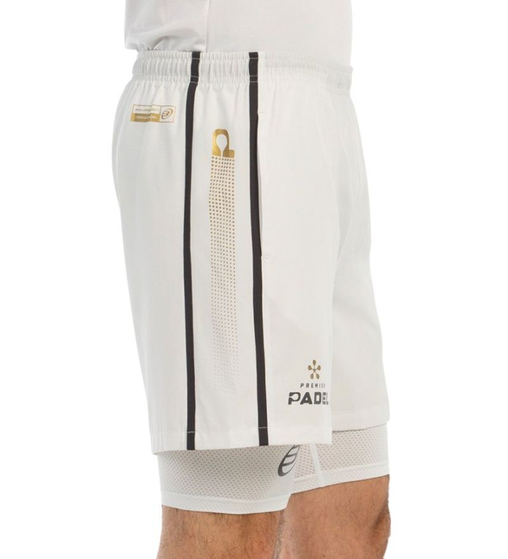 Мужские теннисные шорты Bullpadel Barde - белый