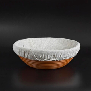 Круглая корзинка для расстойки из пластика L, 25 см, до 1000г теста