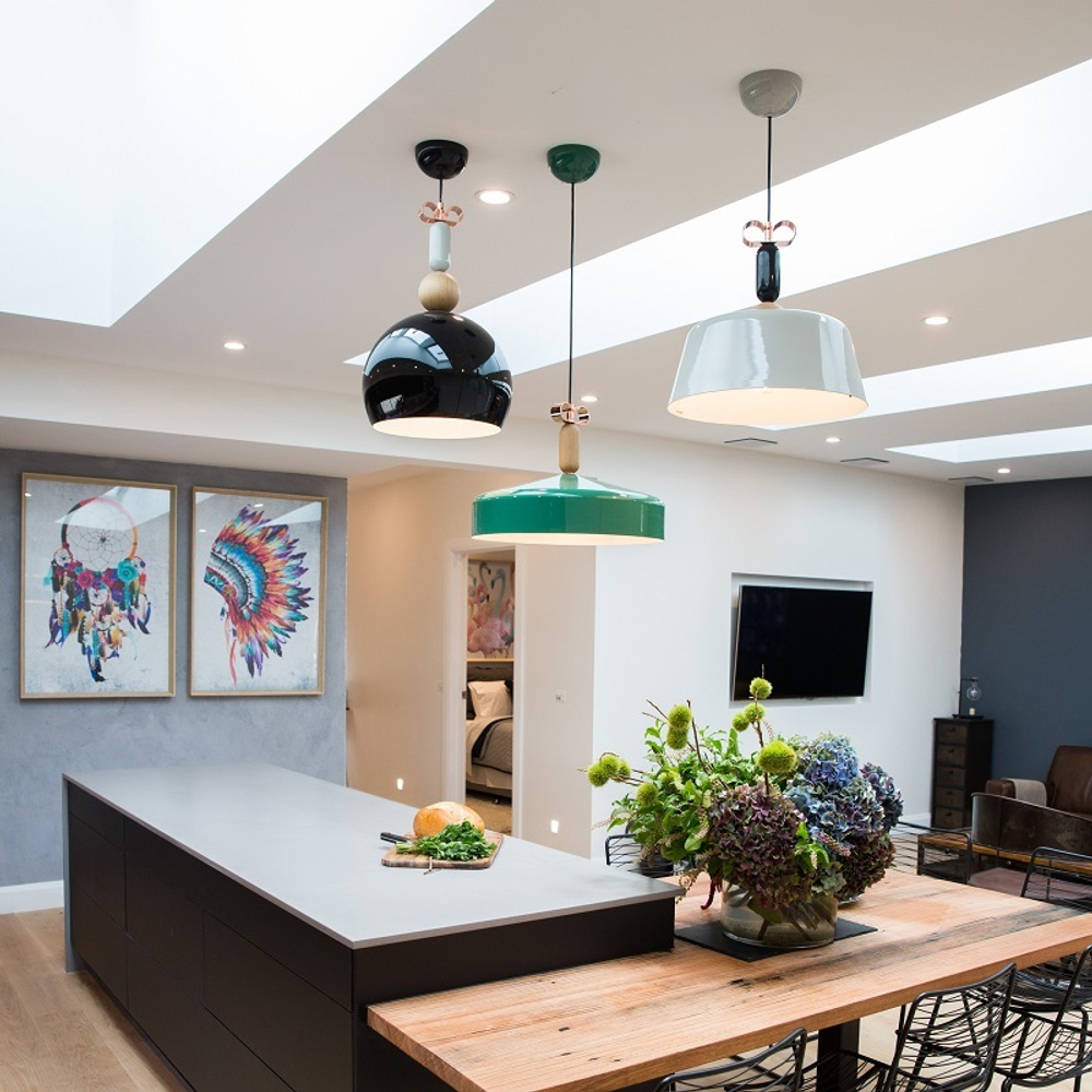 Pendant design lamp  Bon Ton Т1B1 by YUUE Design Studio  (Black)