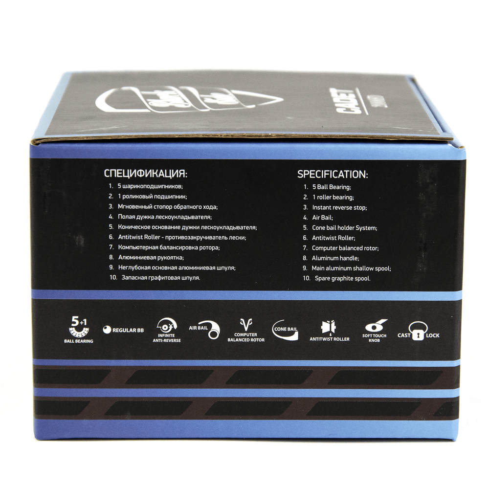 Катушка безынерционная Black Side Cadet (2000, 5+1BB, мет. шпуля)