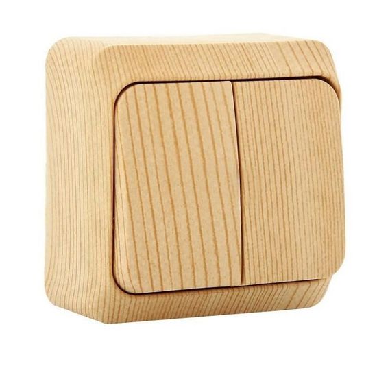 Выключатель UNIVersal Олимп СОСНА 2кл. о/п 10A 250В