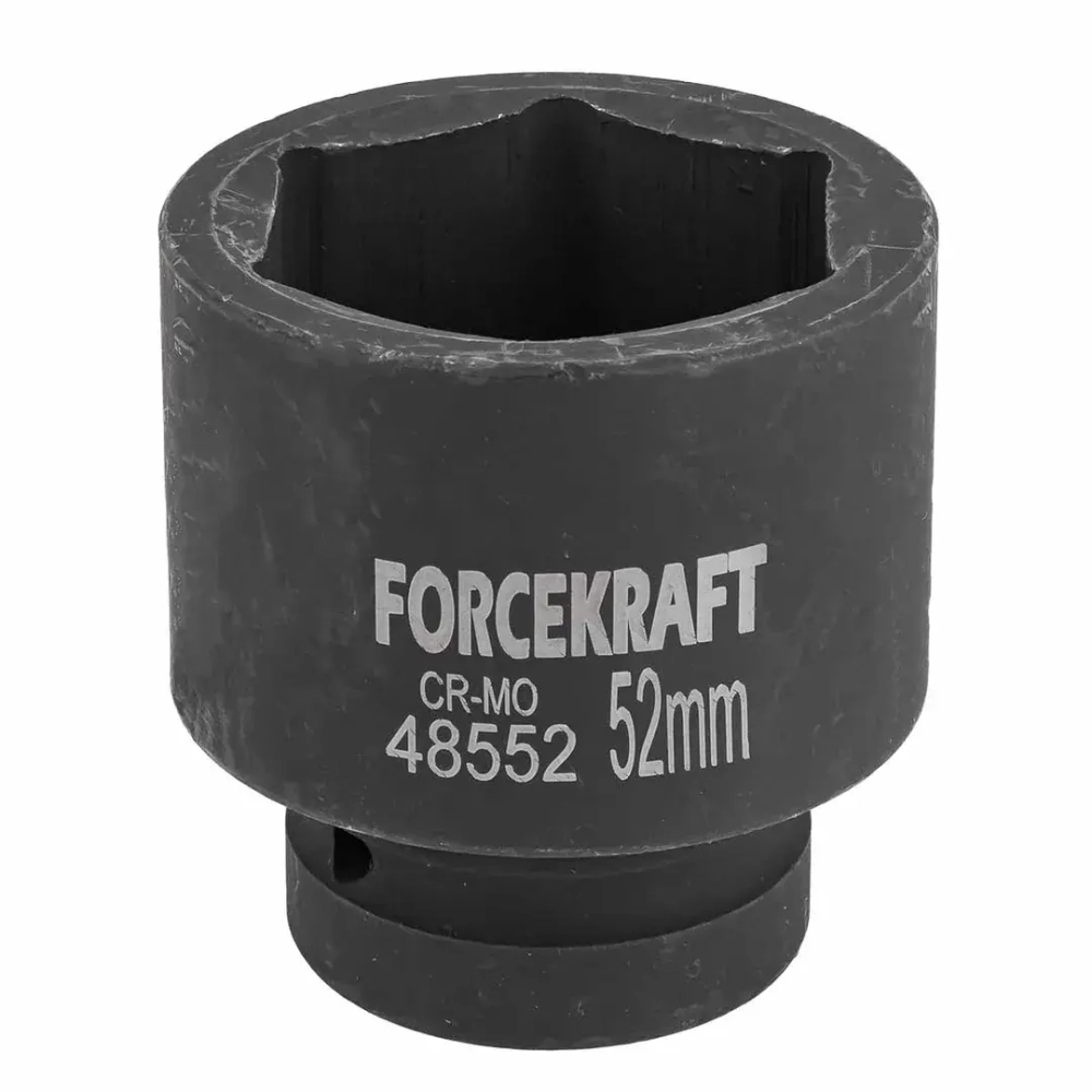 Головка ударная 1'', 52мм (6гр.) FORCEKRAFT FK-48552