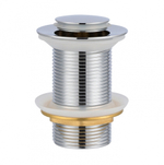 Донный клапан без перелива крышка маленькая (хром) эконом ViEiR