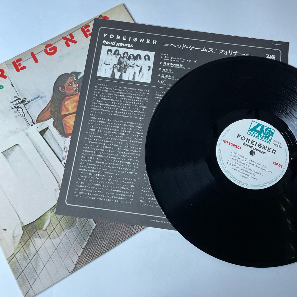 Винтажная виниловая пластинка LP Foreigner Head Games (Japan 1979) (No Obi)