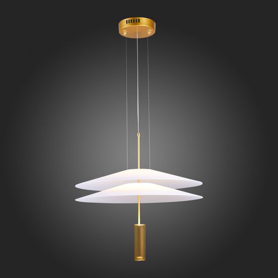 SL6101.203.01 Люстра подвесная ST-Luce Золотистый/Белый LED 1*10W 3000K ISOLA