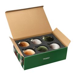 Набор ёлочных украшений Velvet Christmas из коллекции New Year Essential, 6 шт.