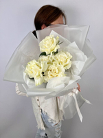 Французские розы , цвет розовый , 3 штуки