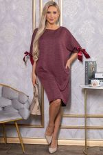 Платье трикотажное Кайла (бордовое) П14782-10М LT Collection