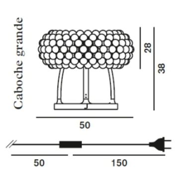 replica Caboche Table Lamp ( 50 cm , orange)