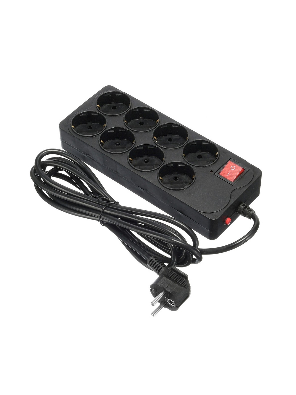 BURO Сетевой фильтр 8 розеток (800SH-3-B),3м, черный коробка {1180912}