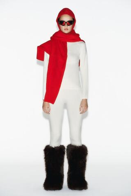 ZARA ТЕРМОЛЕГИНСЫ SKI COLLECTION, ЭКРЮ