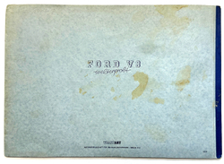 «FORD V8» Каталог автомобиля Форд, оборуд-го 8-ми цилиндр-м двигателем в Германии г. Кёльн 1938г.