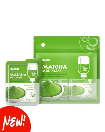 Глиняная маска для лица с чаем матча
